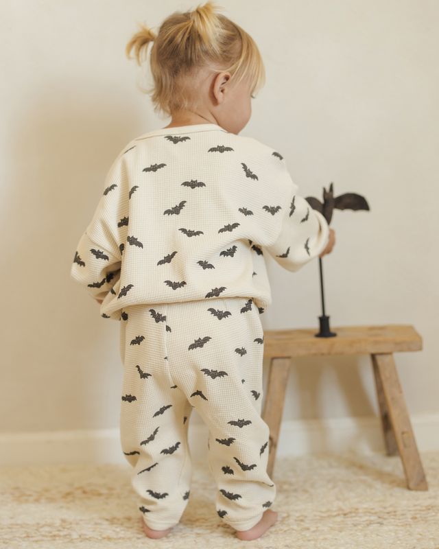 Bats Waffle Slouch Set