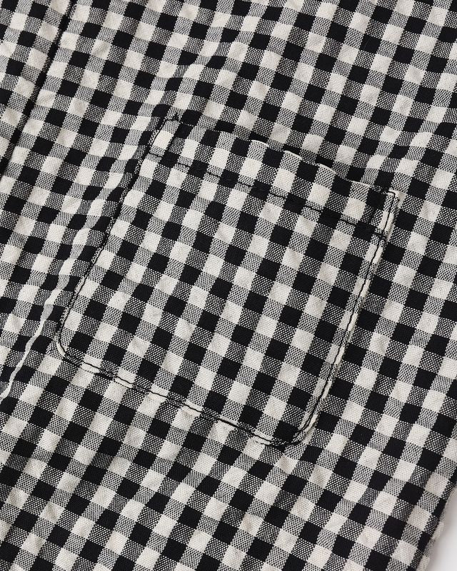 Black Check Button Jumpsuit