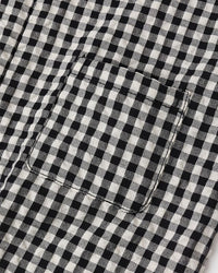 Black Check Button Jumpsuit
