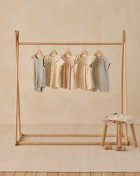 Sage Stripe Short Sleeve One-Piece