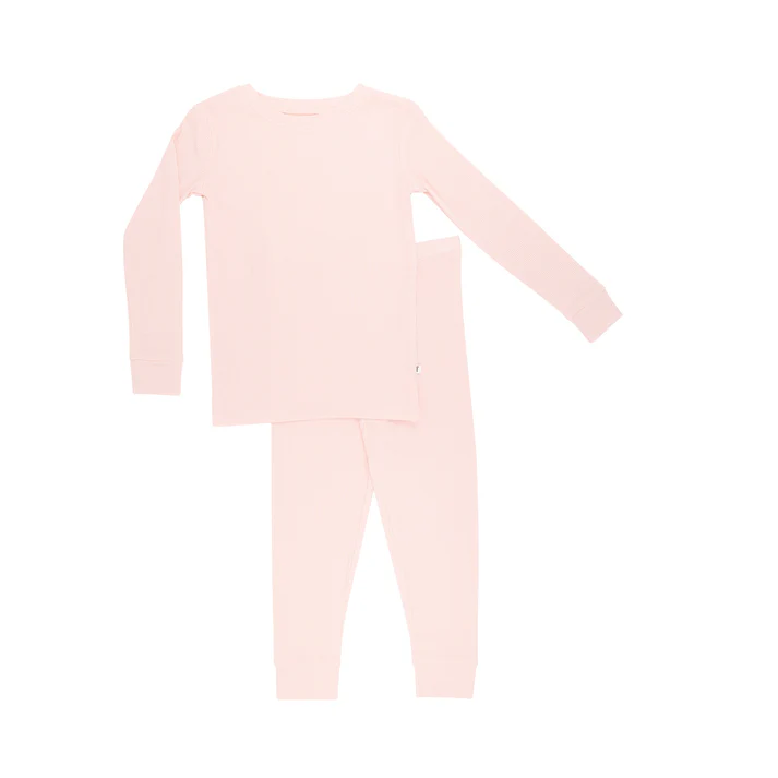 Ballet Pink Ribbed Bamboo Two-Piece Set