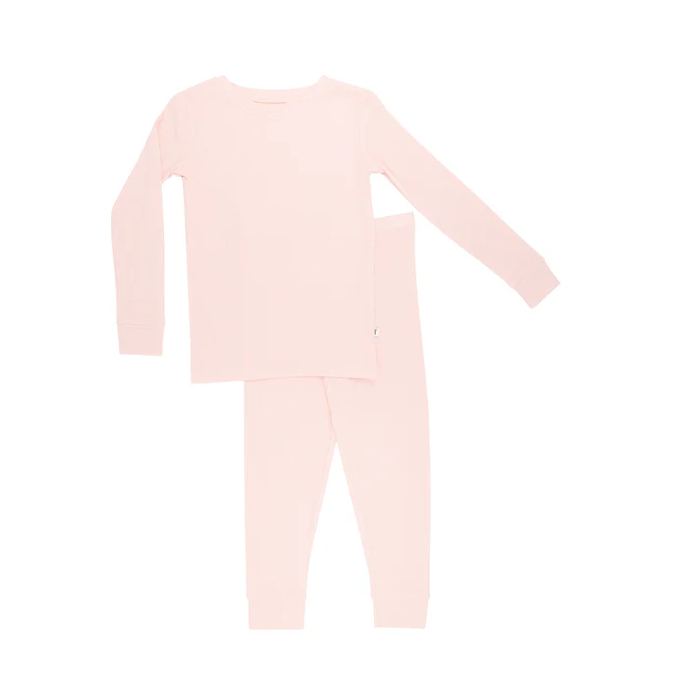 Ballet Pink Ribbed Bamboo Two-Piece Set