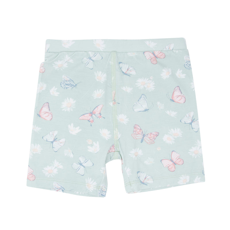 Mint Butterfly Daisy Summer Pajama Set