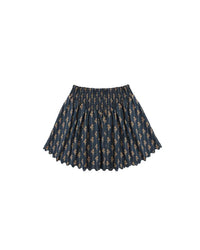 Vintage Bloom Smocked Mini Skirt