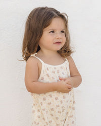 Flower Field Smocked Jumpsuit