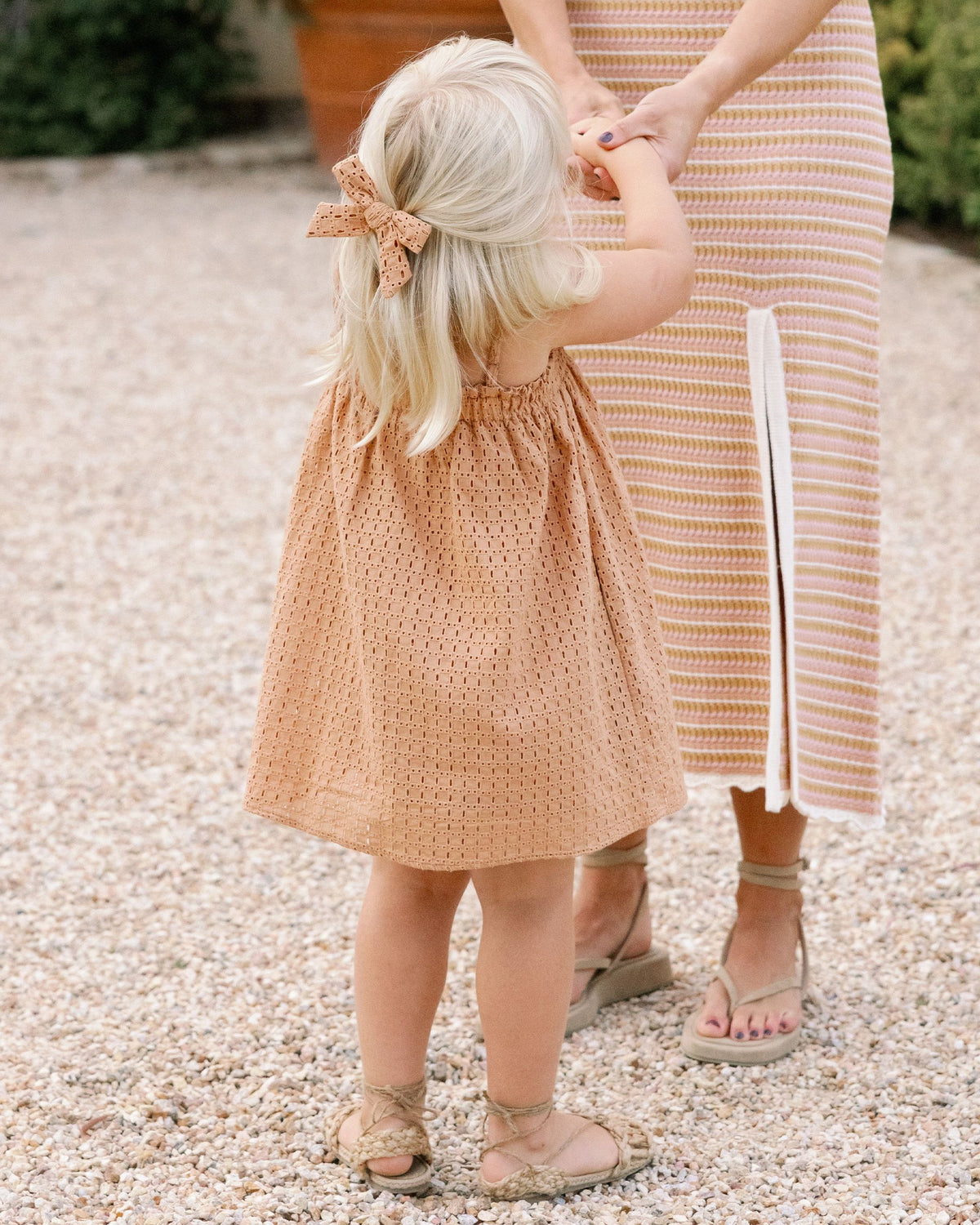 Grapefruit Eyelet Bow