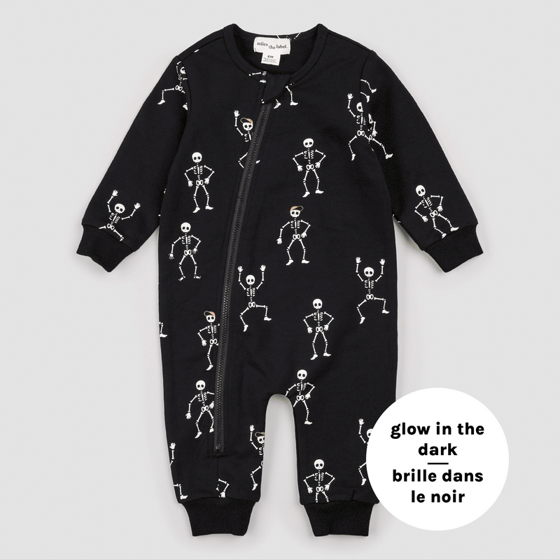 Dancing Glow Skeletons Romper