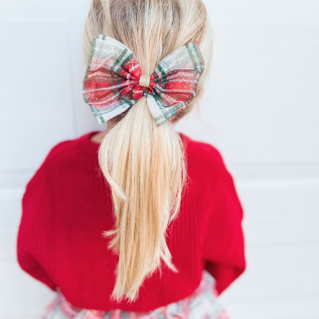 Holiday Plaid Bow