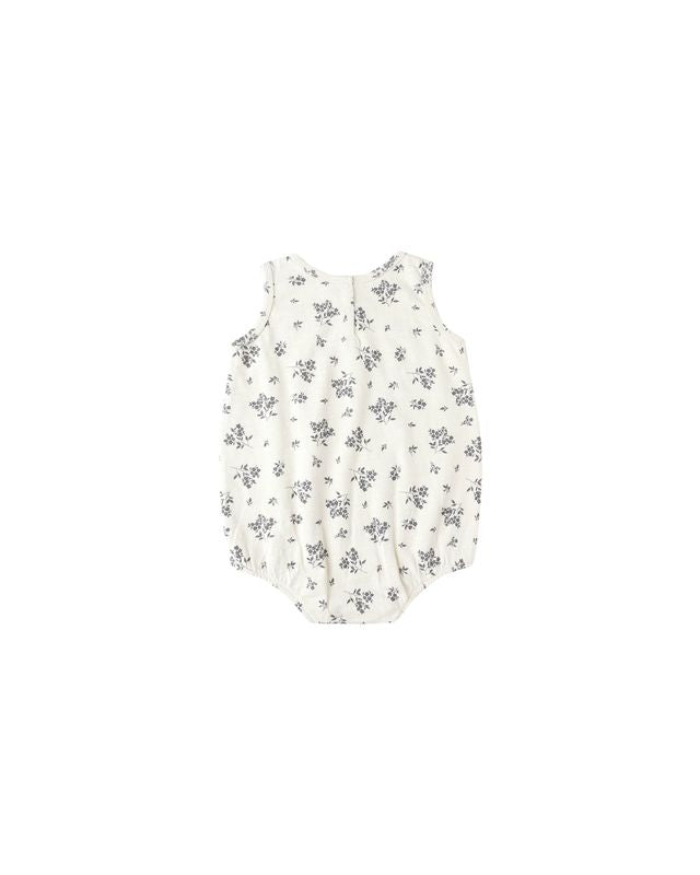 Blue Floral Bubble Onesie