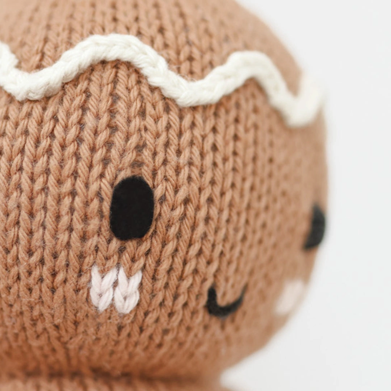 Baby Gingerbread Knitted Doll