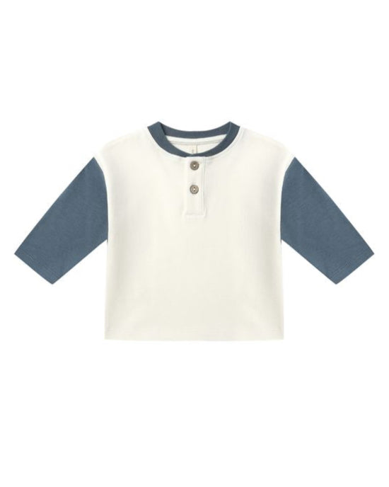 Ocean Long Sleeve Henley Tee