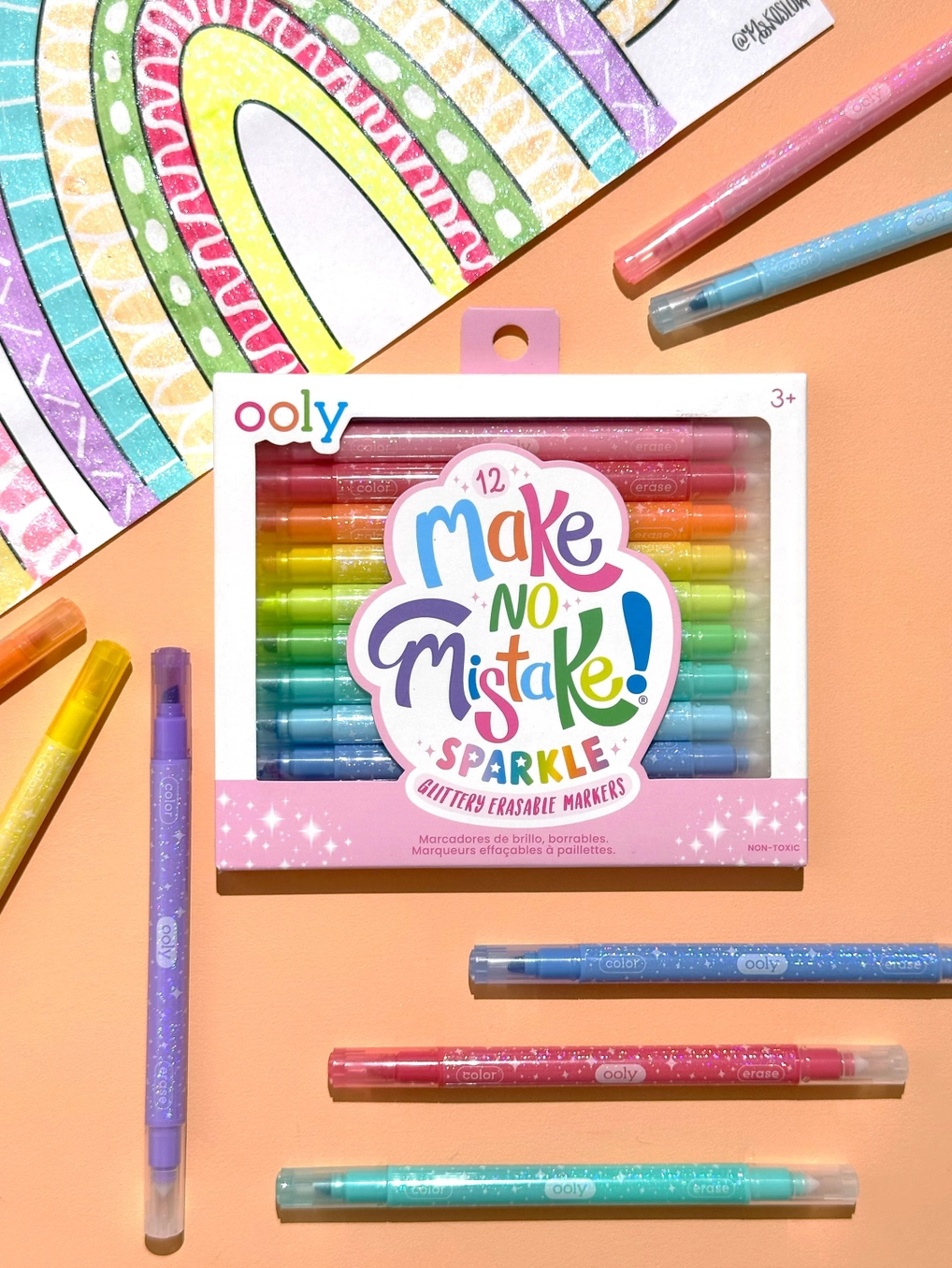 Make No Mistake Glittery Erasable Markers