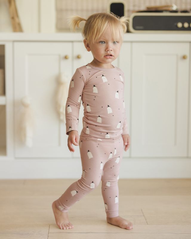 Pink Ghost Bamboo Pajama Set