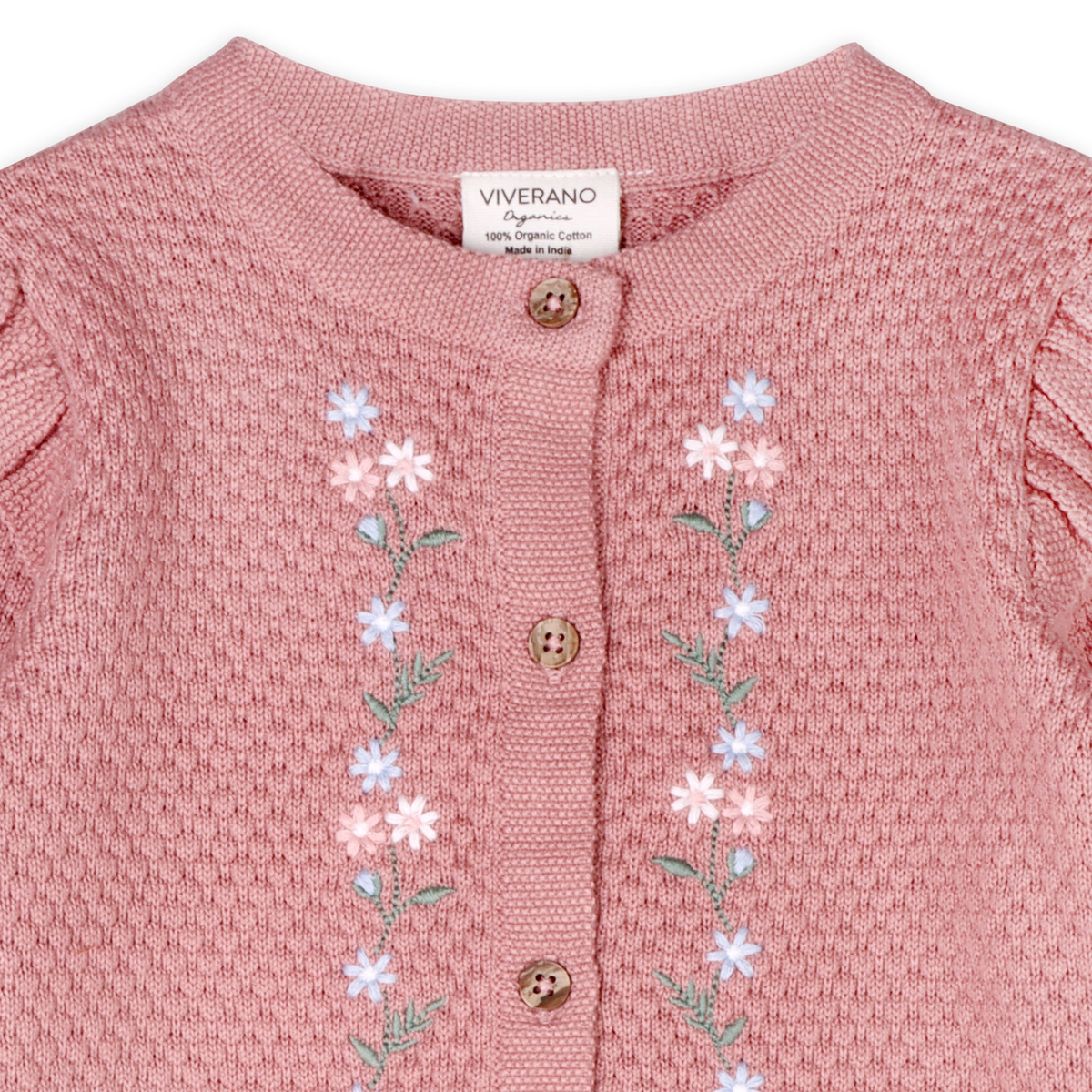 Rose Embroidered Floral Sweater Jumpsuit
