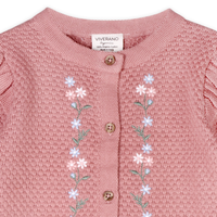 Rose Embroidered Floral Sweater Jumpsuit