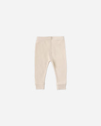 Ecru Ribbed Legging