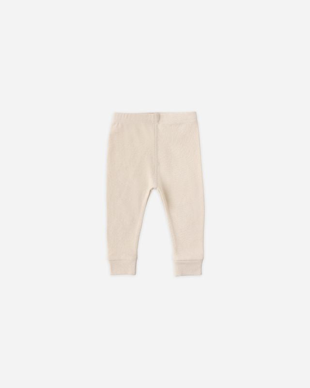 Ecru Ribbed Legging