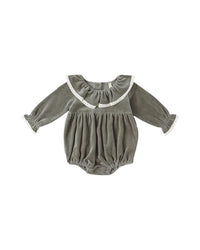 Forest Velour Romper
