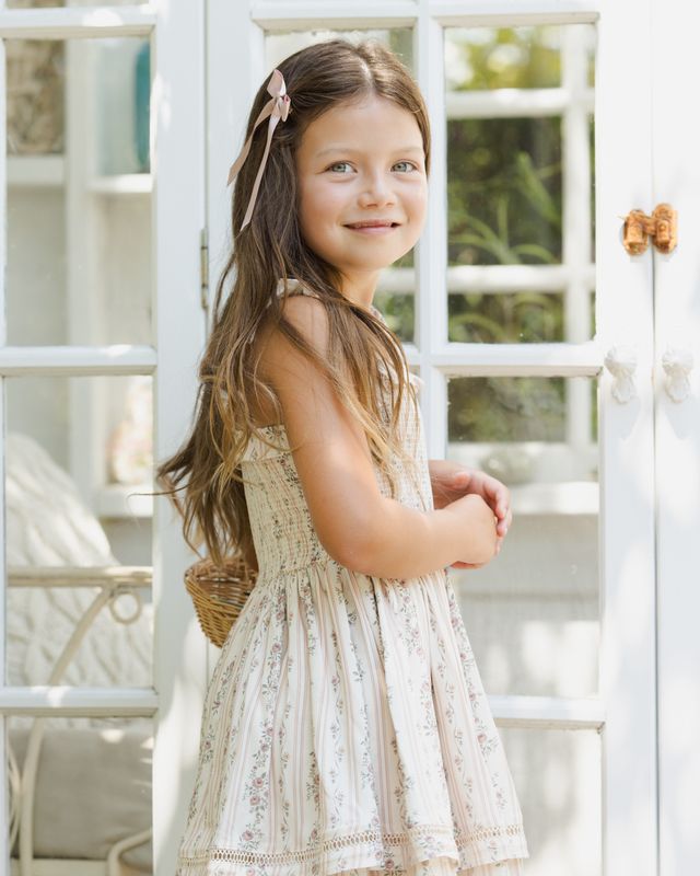 Floral Stripe Birdie Dress