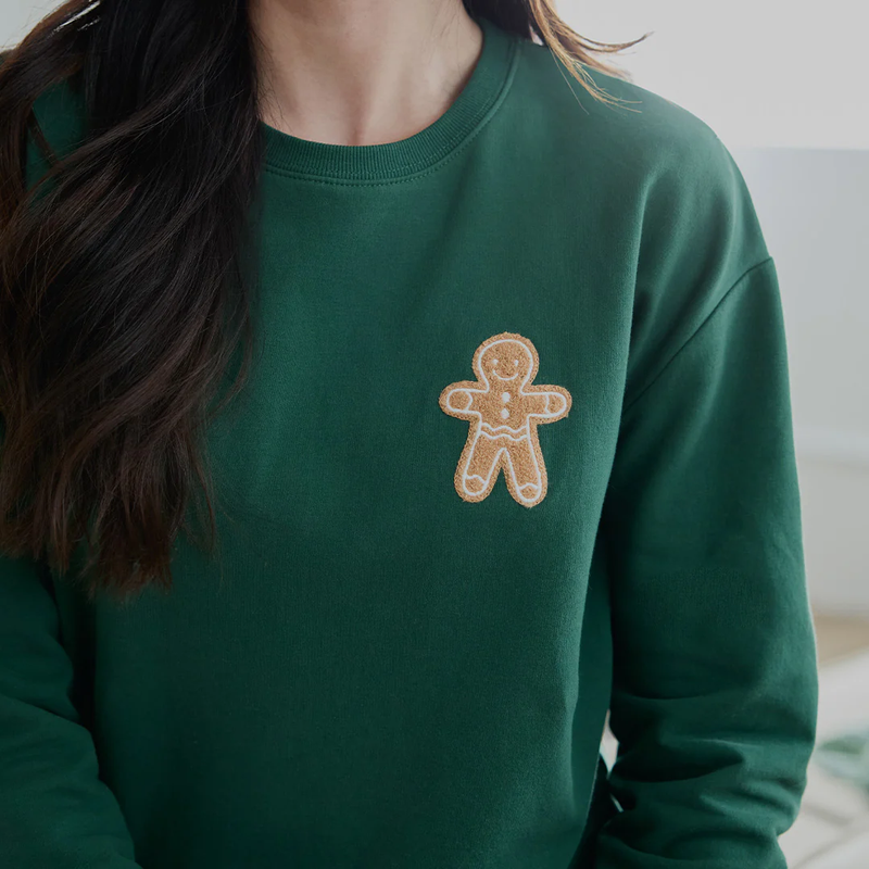 Women's Gingerbread Embroidered Pullover