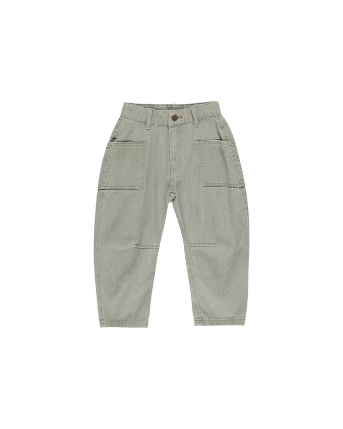 Washed Laurel Barrel Pant