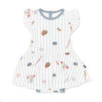 Home Run Twirl Bodysuit Dress