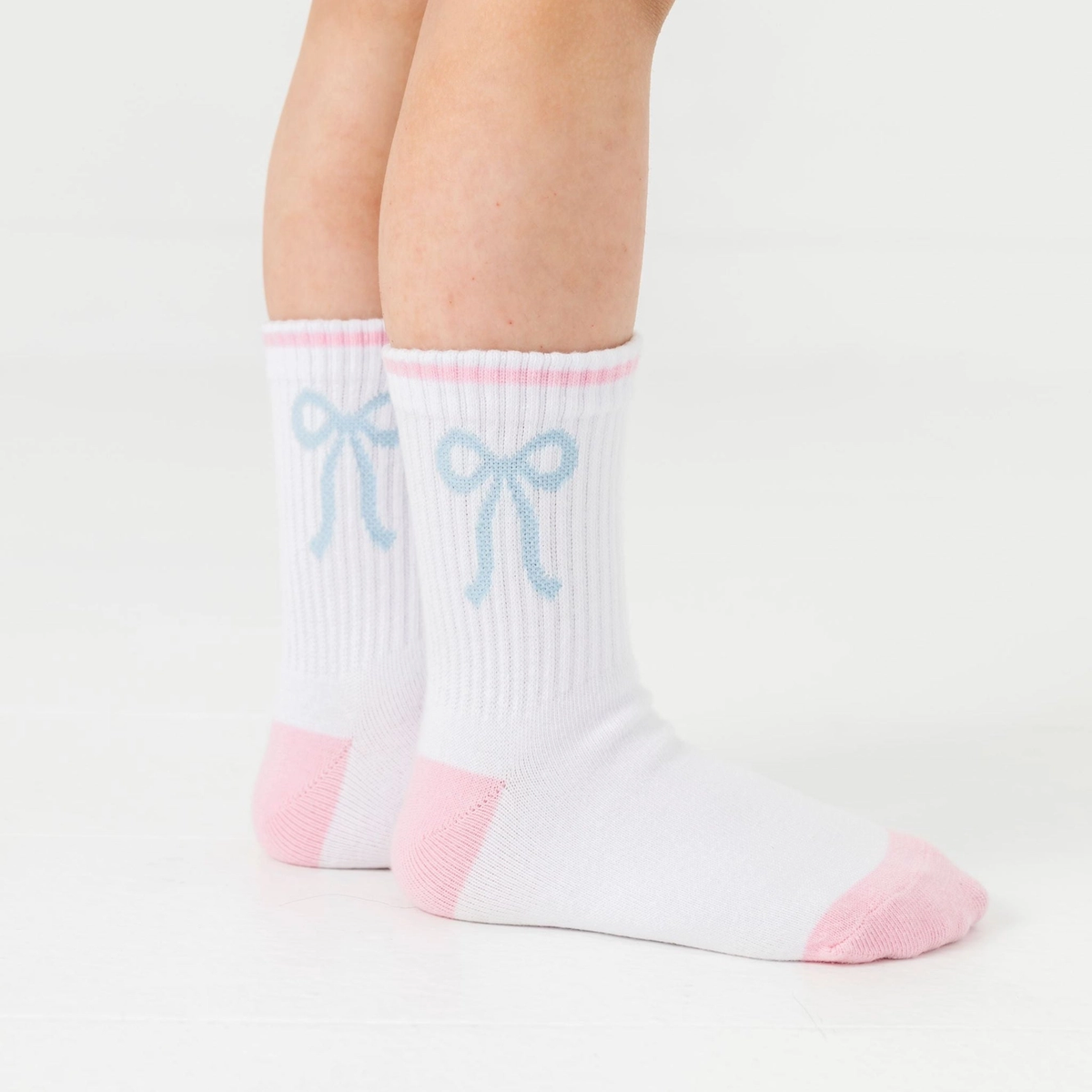 Teddy Bow Crew Socks