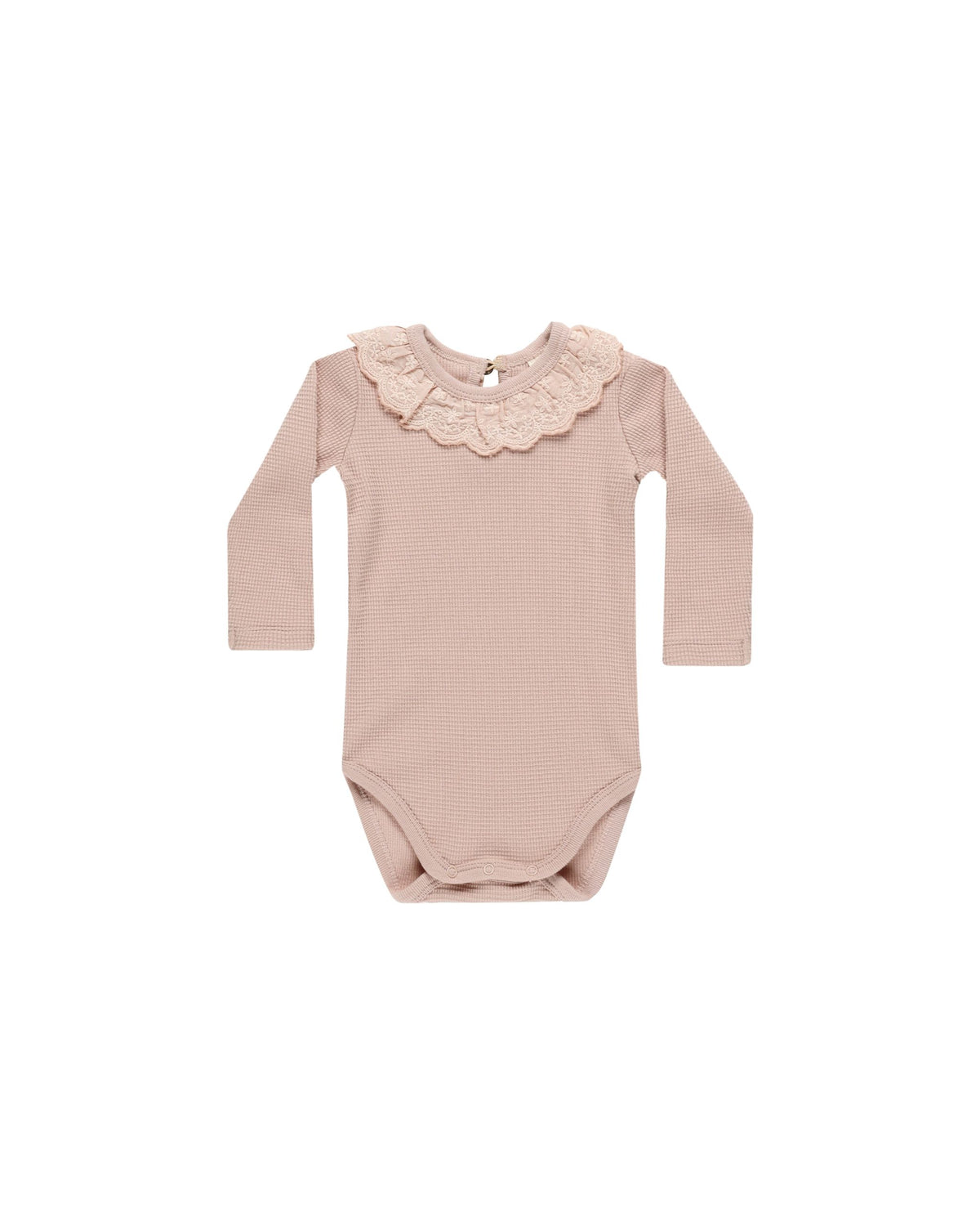 Blush Ruffle Collar Bodysuit