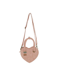 Poppy Gingham Heart Purse