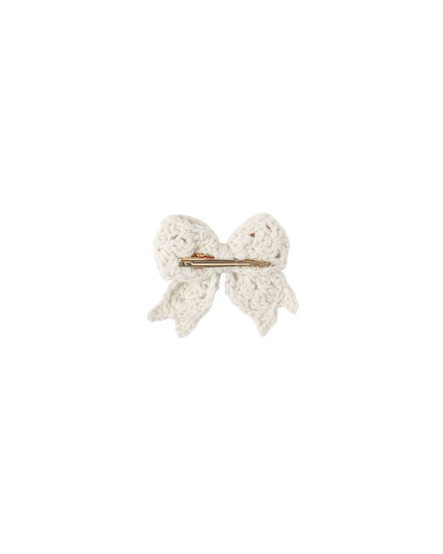 Ivory Crochet Bow