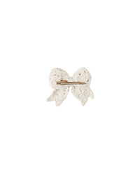Ivory Crochet Bow