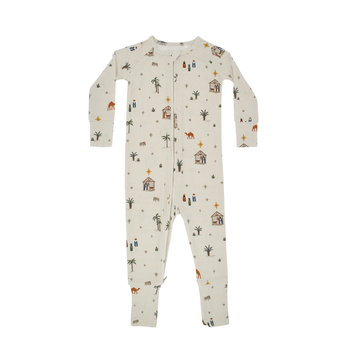 Nativity Bamboo Zip Romper