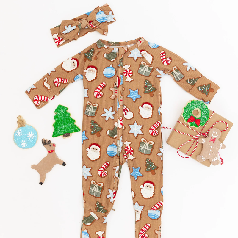 Sugar Cookies Bamboo Zip Romper