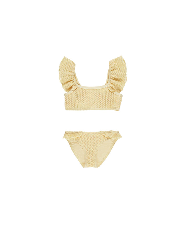 Yellow Crochet Hanalei Bikini