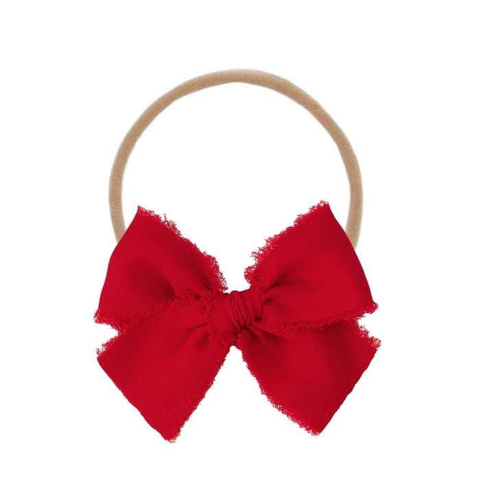 Red Chiffon Bow