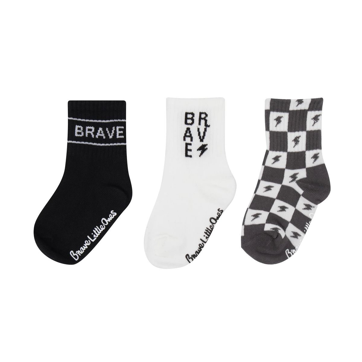 Black + Charcoal Socks 3 Pack