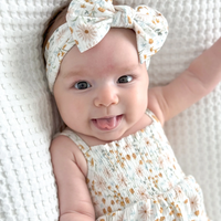 Whimsical Floral Bamboo Ruffle Romper