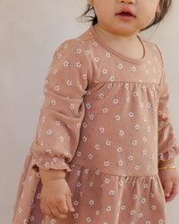 Rose Ditsy Tiered Dress