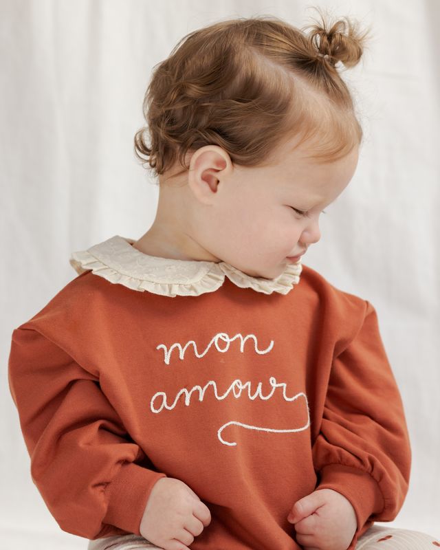 Mon Amour Collared Sweatshirt
