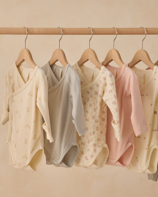 Sage Stripe Side Snap Bodysuit