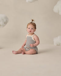 Ocean Stripe Evie Tank + Shortie Set