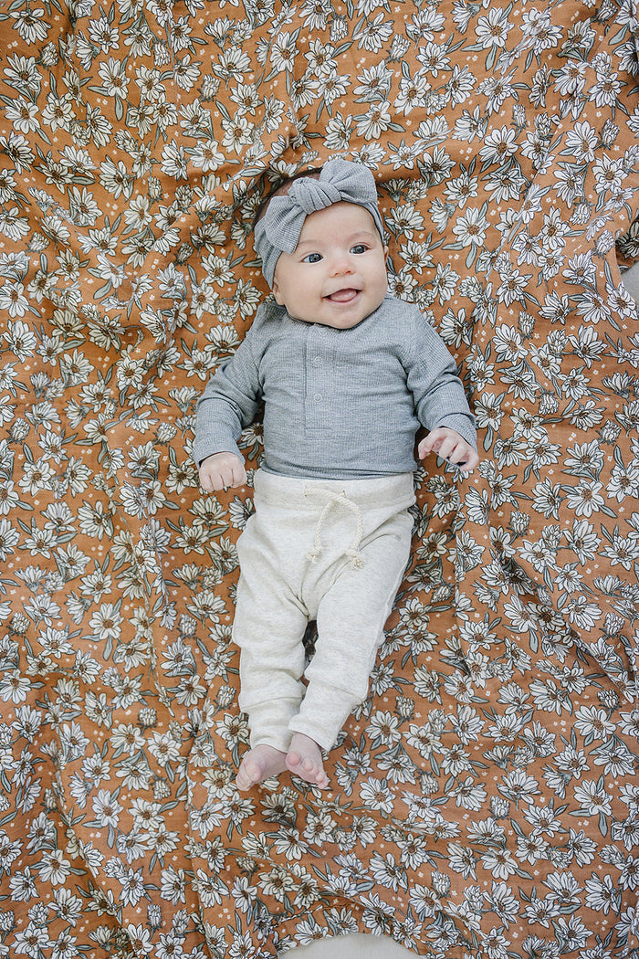 Heather Grey Bamboo Snap Bodysuit