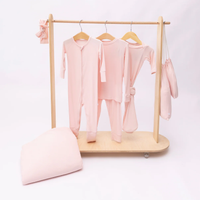 Ballet Pink Ribbed Bamboo Knot Gown