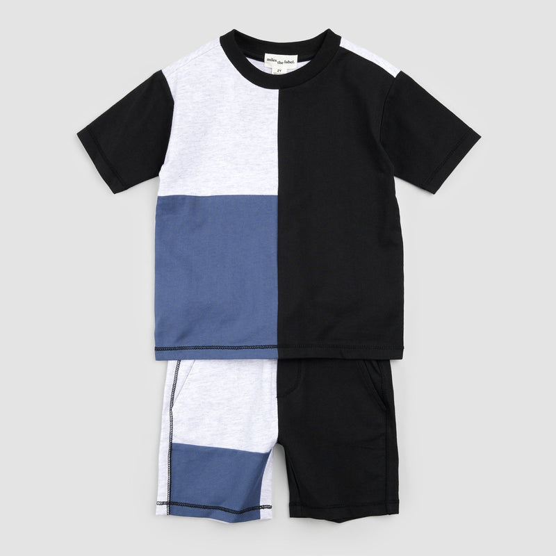 Miles Color Block Tee + Short Set