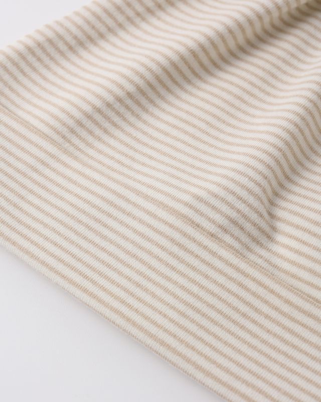 Oat Stripe Knotted Baby Hat