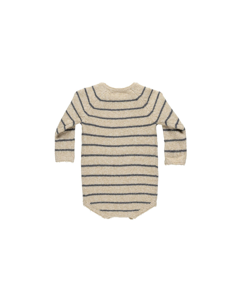 Indigo Stripe Riggens Romper