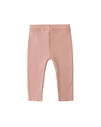 Pink Ribbed Legging
