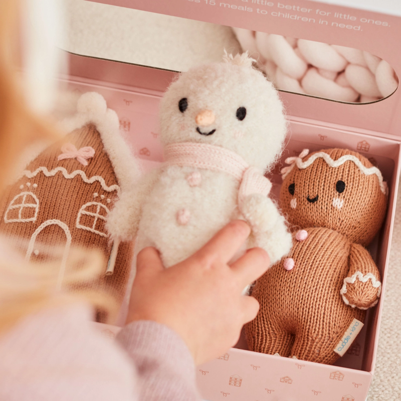 Baby Snowman Knitted Doll