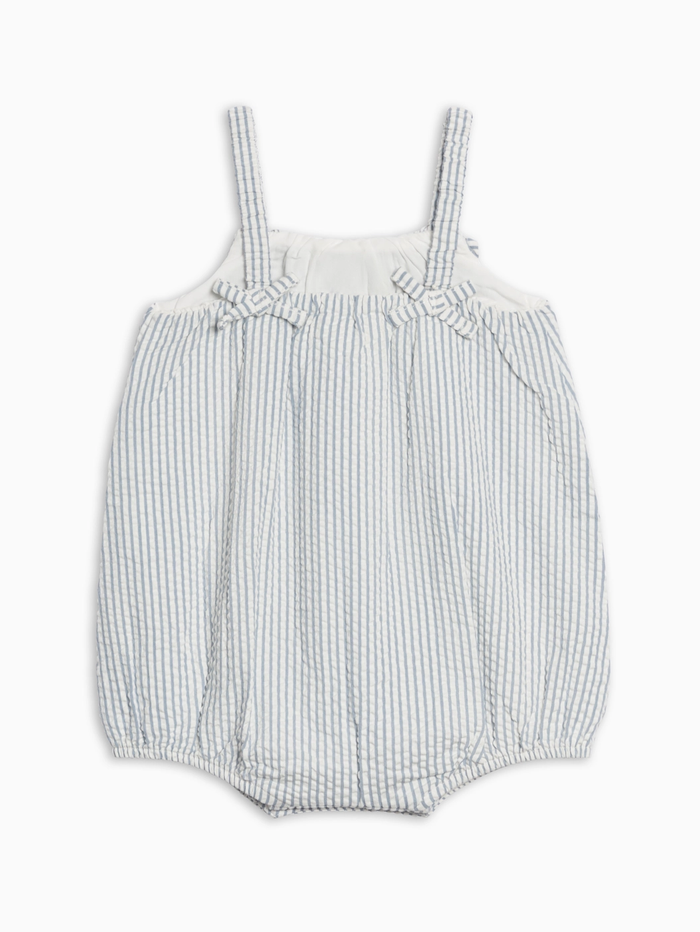 Shore Stripe Rosalie Seersucker Bubble Romper