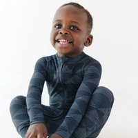 Triangles Small Ribbed Zip Romper